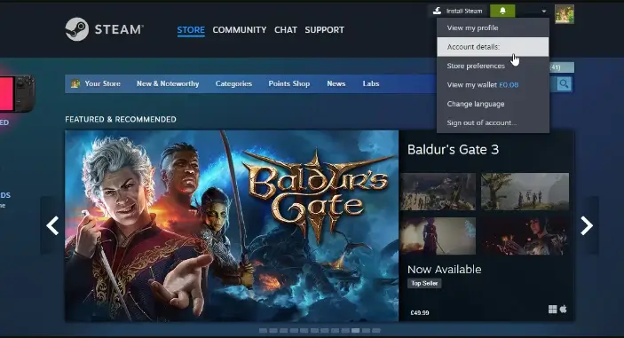cancelar suscripciones recurrentes en Steam 2