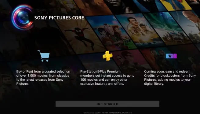 ver películas en tu PS5 con Sony Pictures Core 3